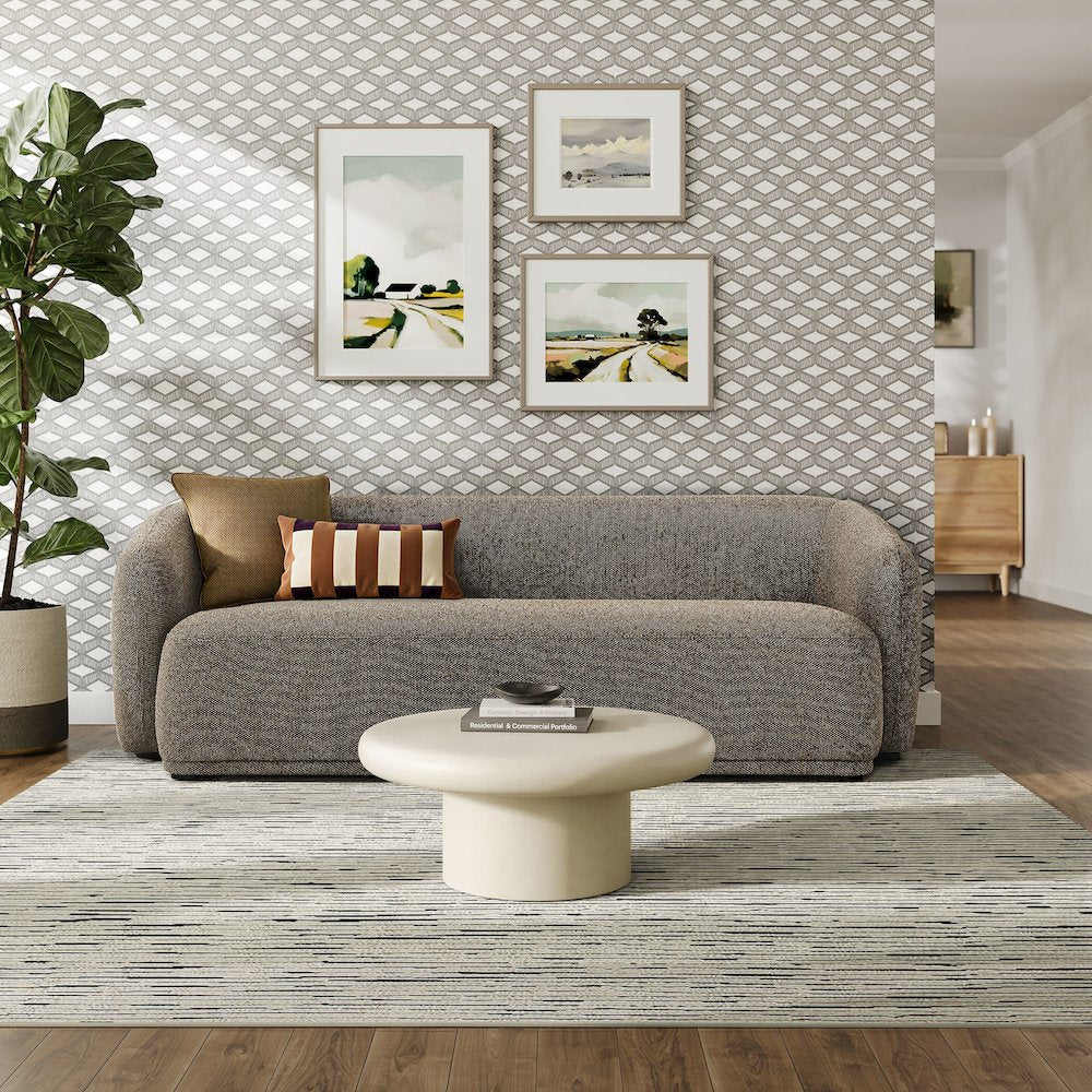 Monica 88 Inch Boucle Fabric Sofa