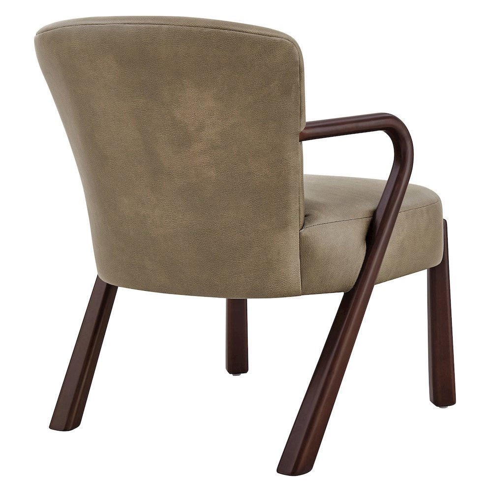 Arden Faux Leather Upholstered Accent Armchair