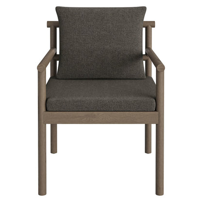 Eleni Outdoor Patio Teak Wood Rope Dining Chair