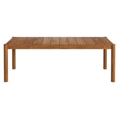 Eleni 89-Inch Outdoor Patio Teak Wood Dining Table