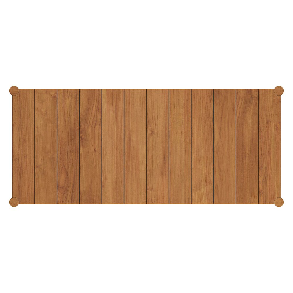 Eleni 89-Inch Outdoor Patio Teak Wood Dining Table