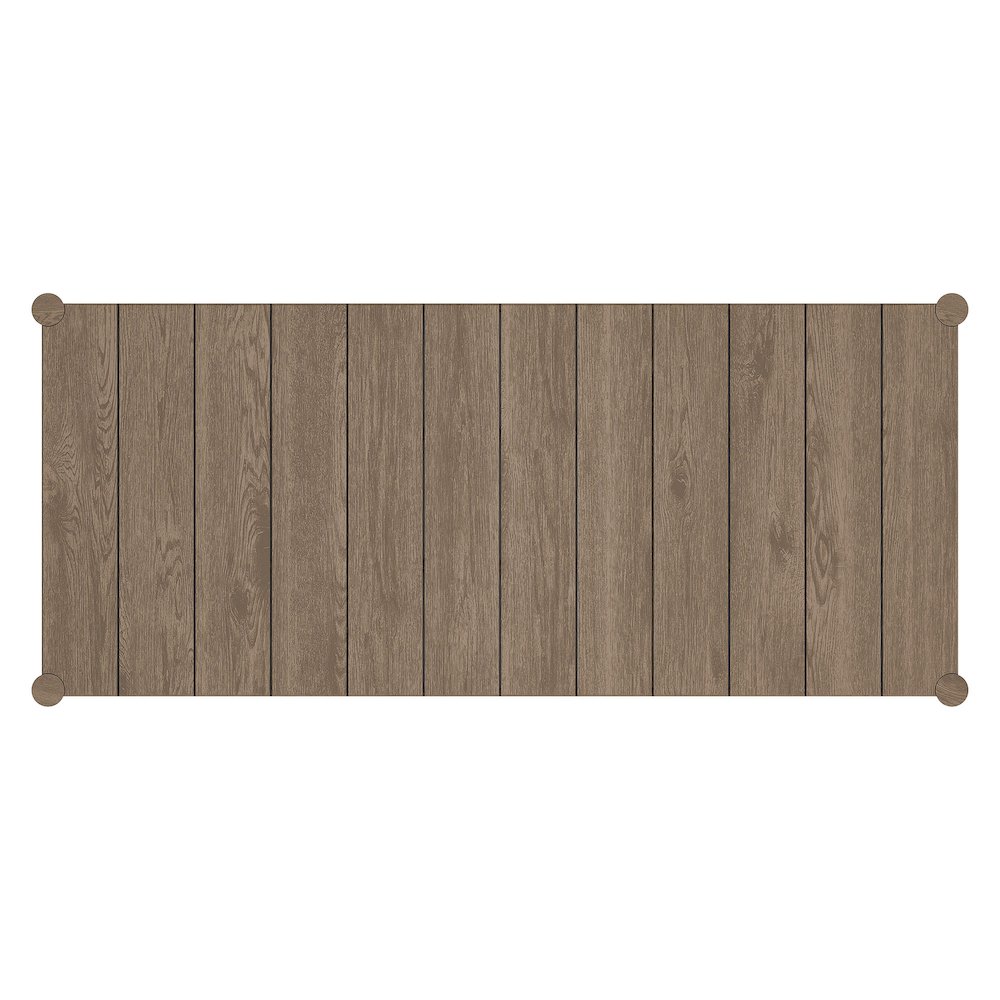 Eleni 89-Inch Outdoor Patio Teak Wood Dining Table