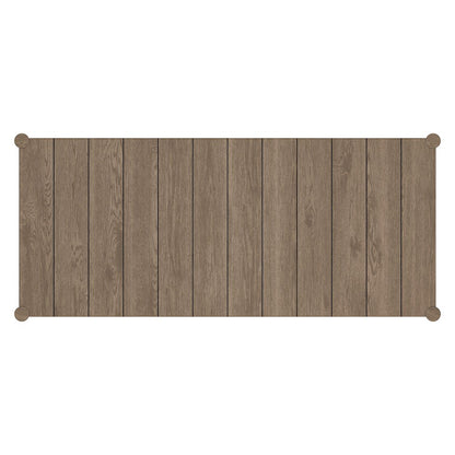 Eleni 89-Inch Outdoor Patio Teak Wood Dining Table
