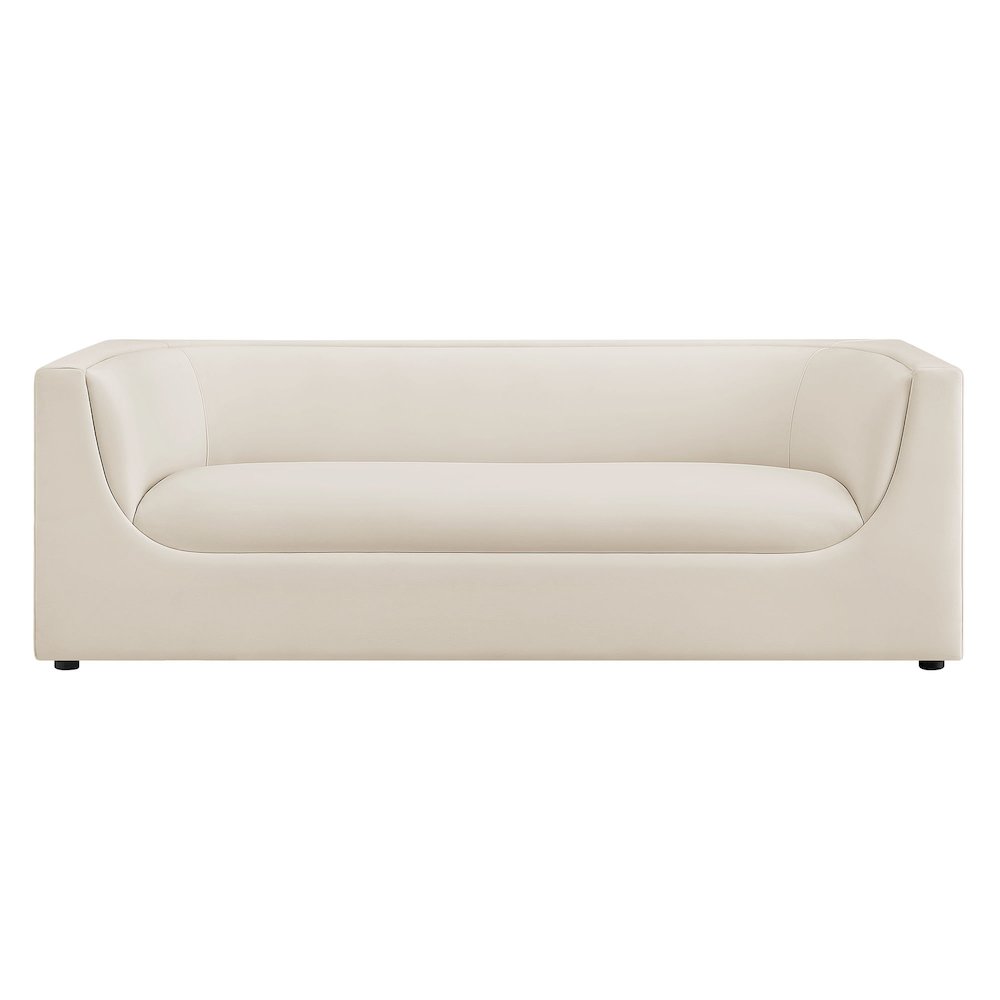 Hilda 86" Curved Back Performance Velvet Sofa