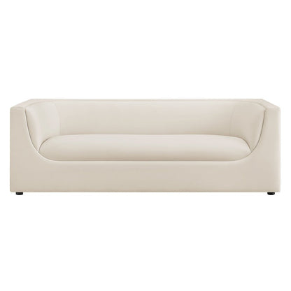 Hilda 86" Curved Back Performance Velvet Sofa