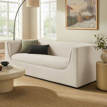 Hilda 86" Curved Back Performance Velvet Sofa