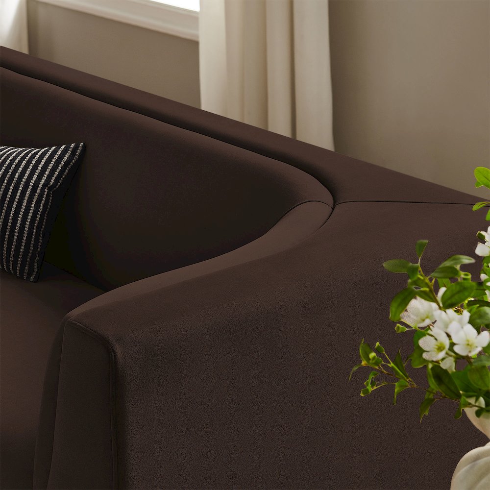 Hilda 86" Curved Back Performance Velvet Sofa