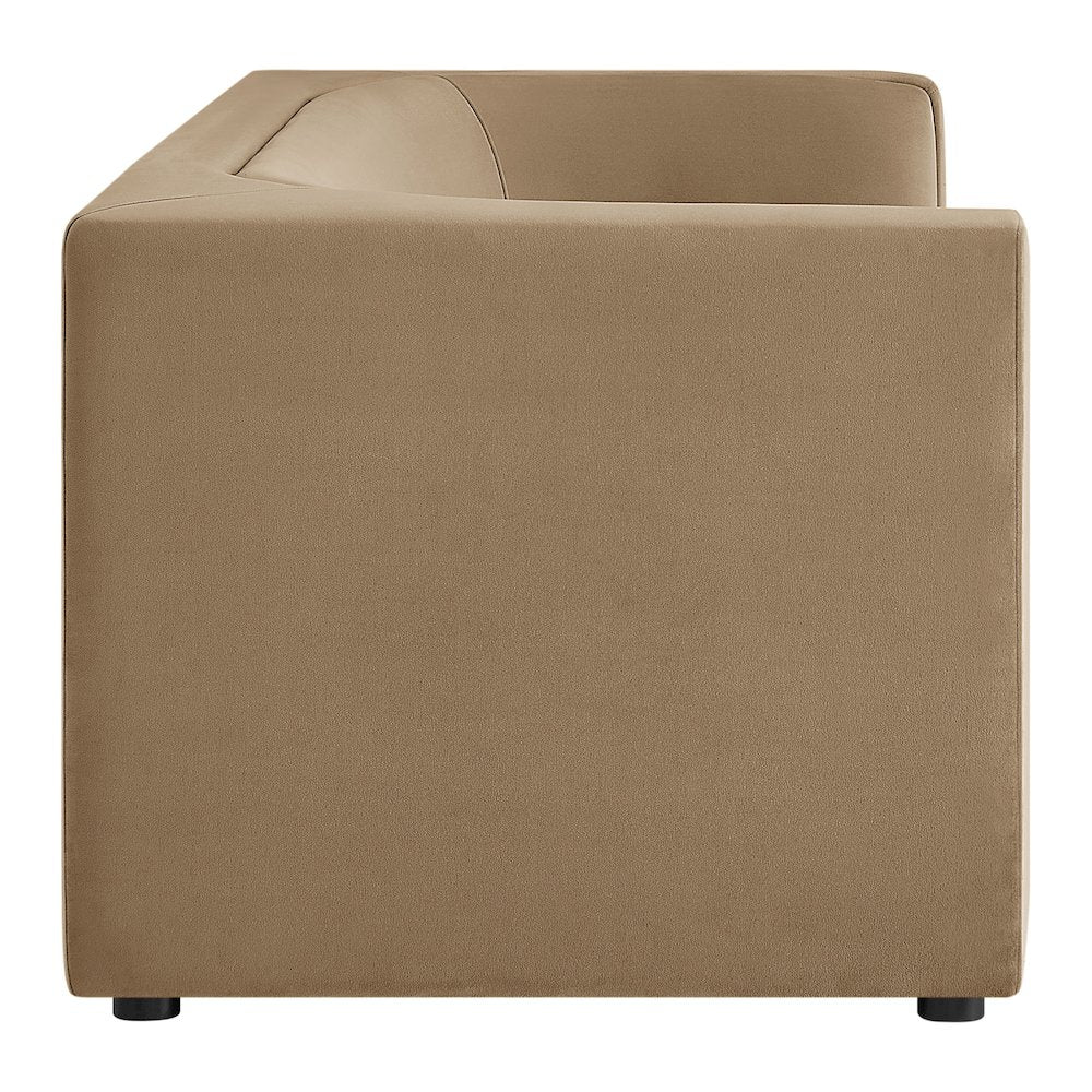 Hilda 86" Curved Back Performance Velvet Sofa