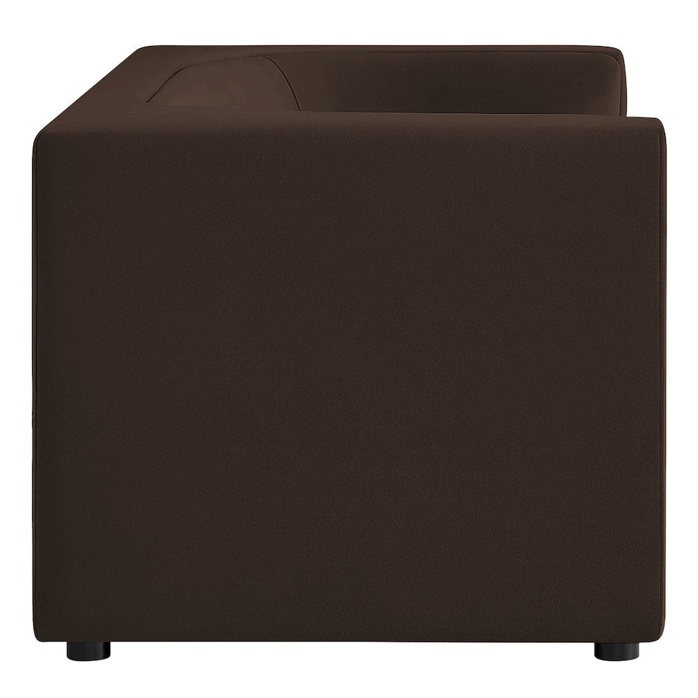 Hilda 67" Curved Back Performance Velvet Loveseat