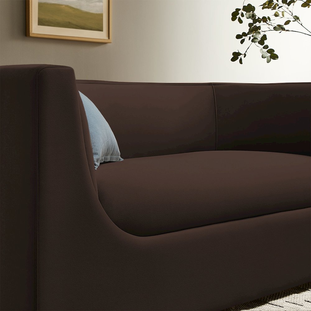 Hilda 67" Curved Back Performance Velvet Loveseat