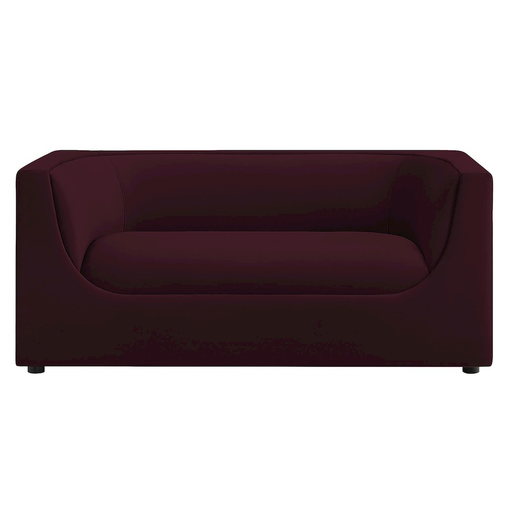 Hilda 67" Curved Back Performance Velvet Loveseat