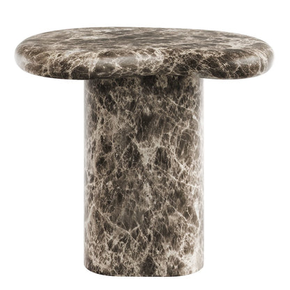 Elowen Outdoor Patio Faux Marble Side Table