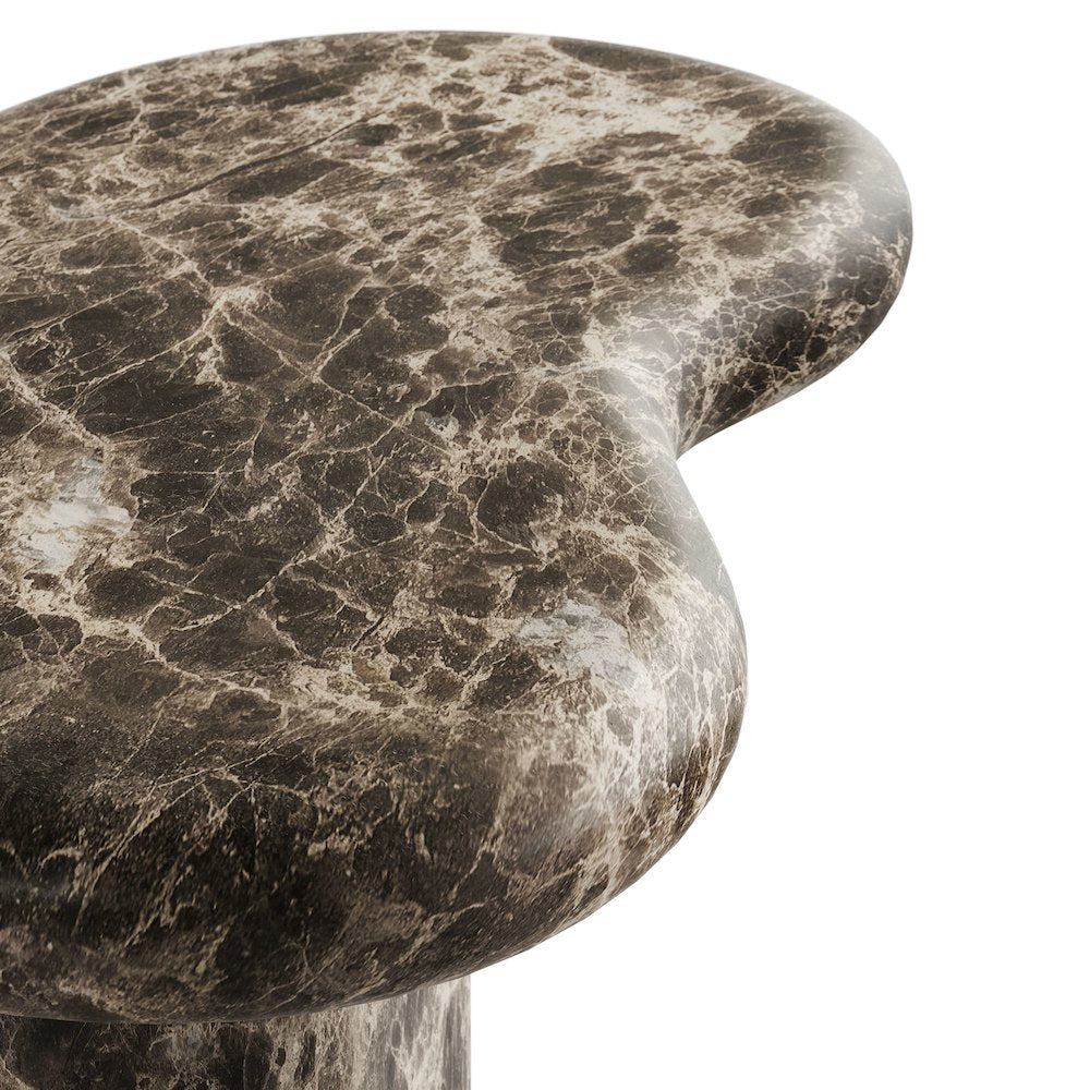 Elowen Outdoor Patio Faux Marble Side Table