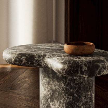 Elowen Outdoor Patio Faux Marble Side Table