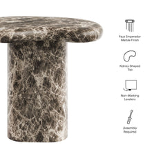 Elowen Outdoor Patio Faux Marble Side Table