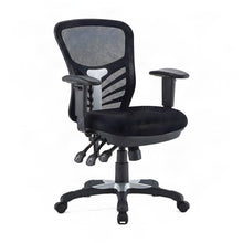 Breathable Mesh Mid-Back Ergonomic Office Chair with Adjustable Arms, Black