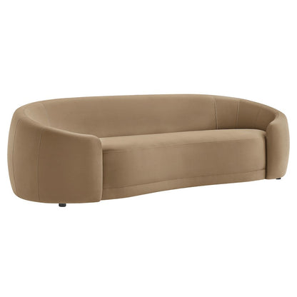 Contessa Curved Performance Velvet Sofa