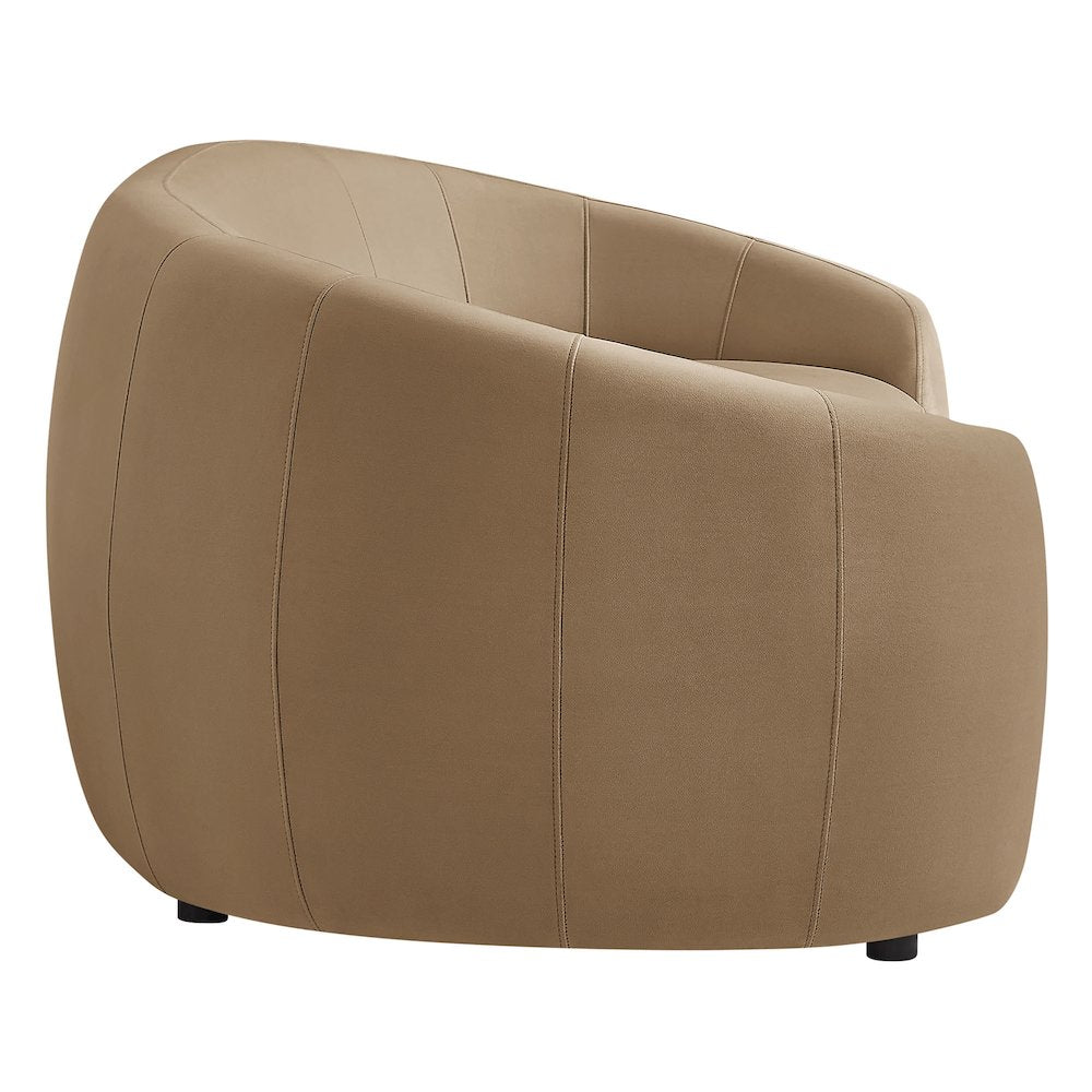 Contessa Curved Performance Velvet Sofa