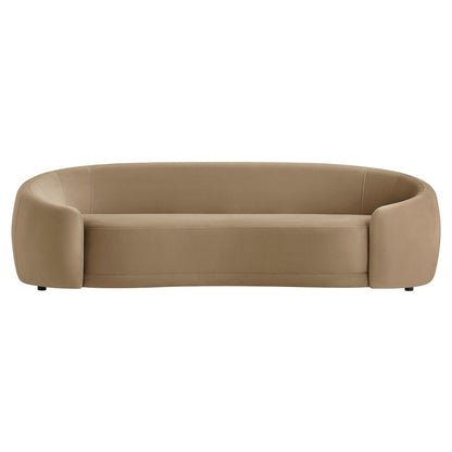 Contessa Curved Performance Velvet Sofa