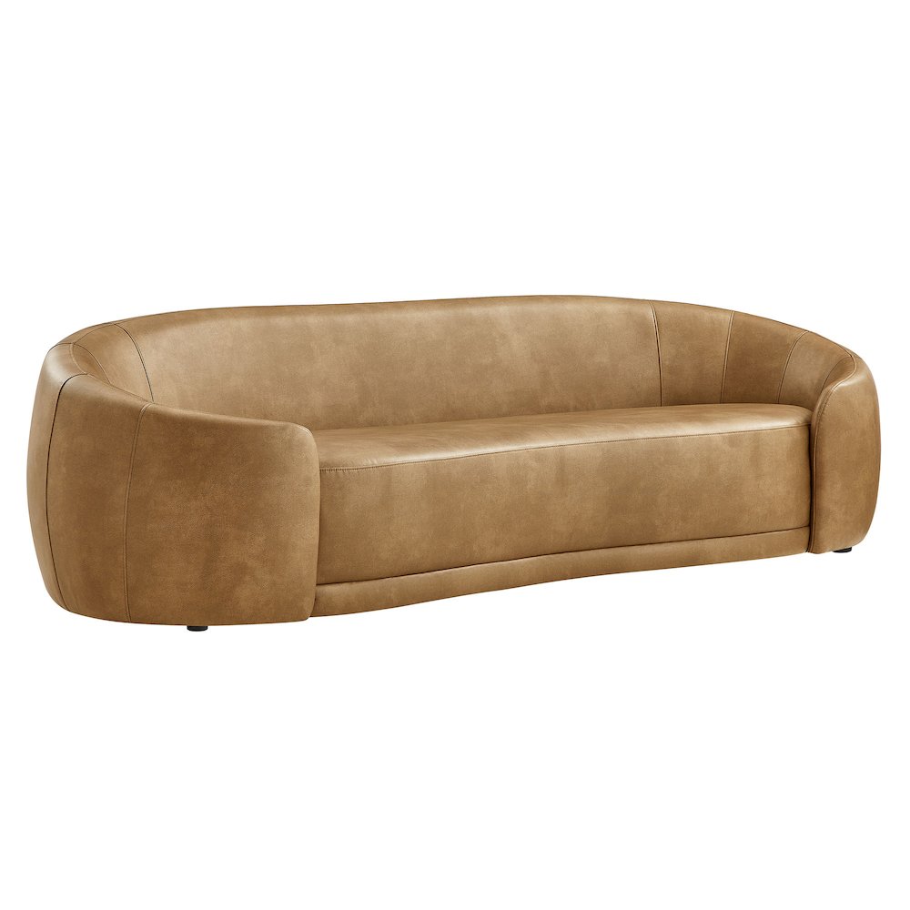 Contessa Curved Vegan Leather Sofa