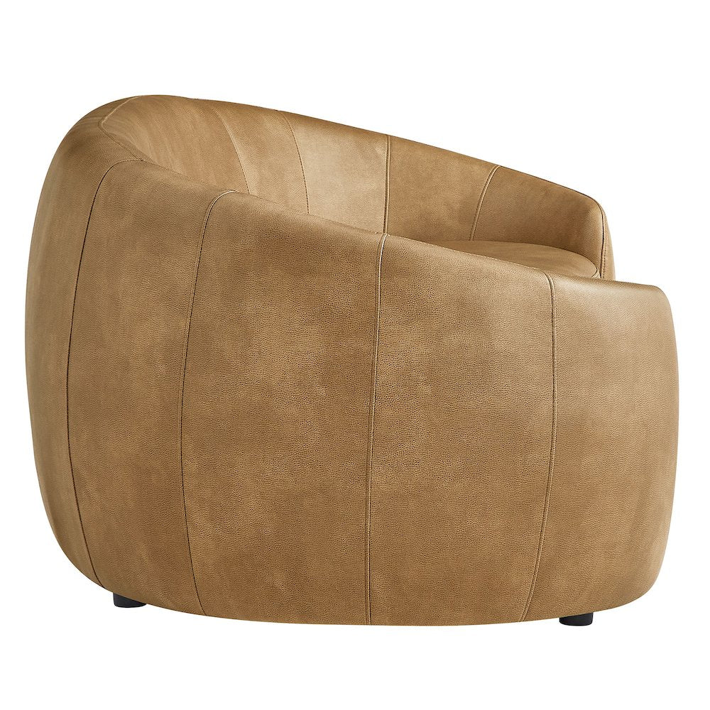 Contessa Curved Vegan Leather Sofa