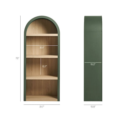 Caleb 4 Arched Display Shelf Bookcase