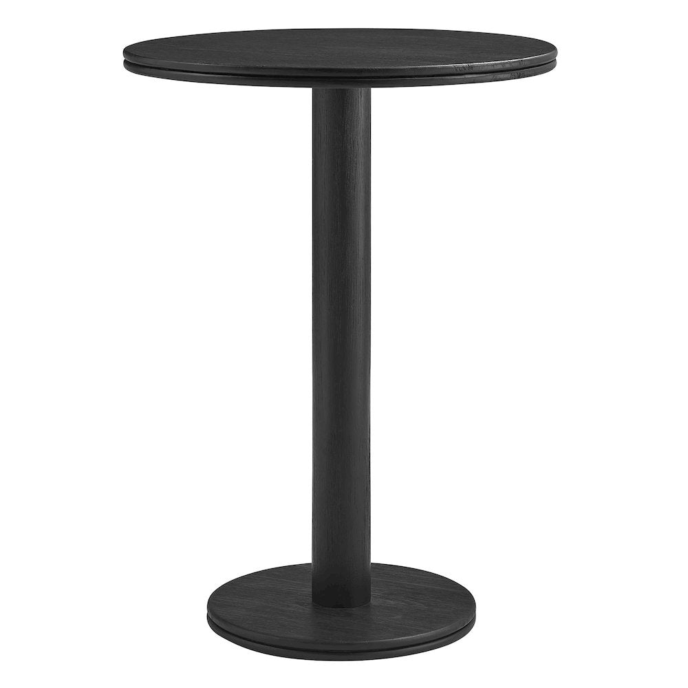 Neo 31 Inch Round Indoor - Outdoor Patio Patio Wood Bar Table