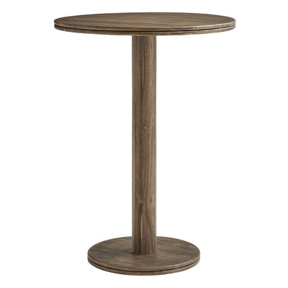 Neo 31 Inch Round Indoor - Outdoor Patio Patio Wood Bar Table