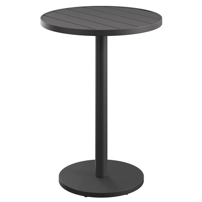 Tahoe 31 Inch Round Outdoor Patio Aluminum Bar Table
