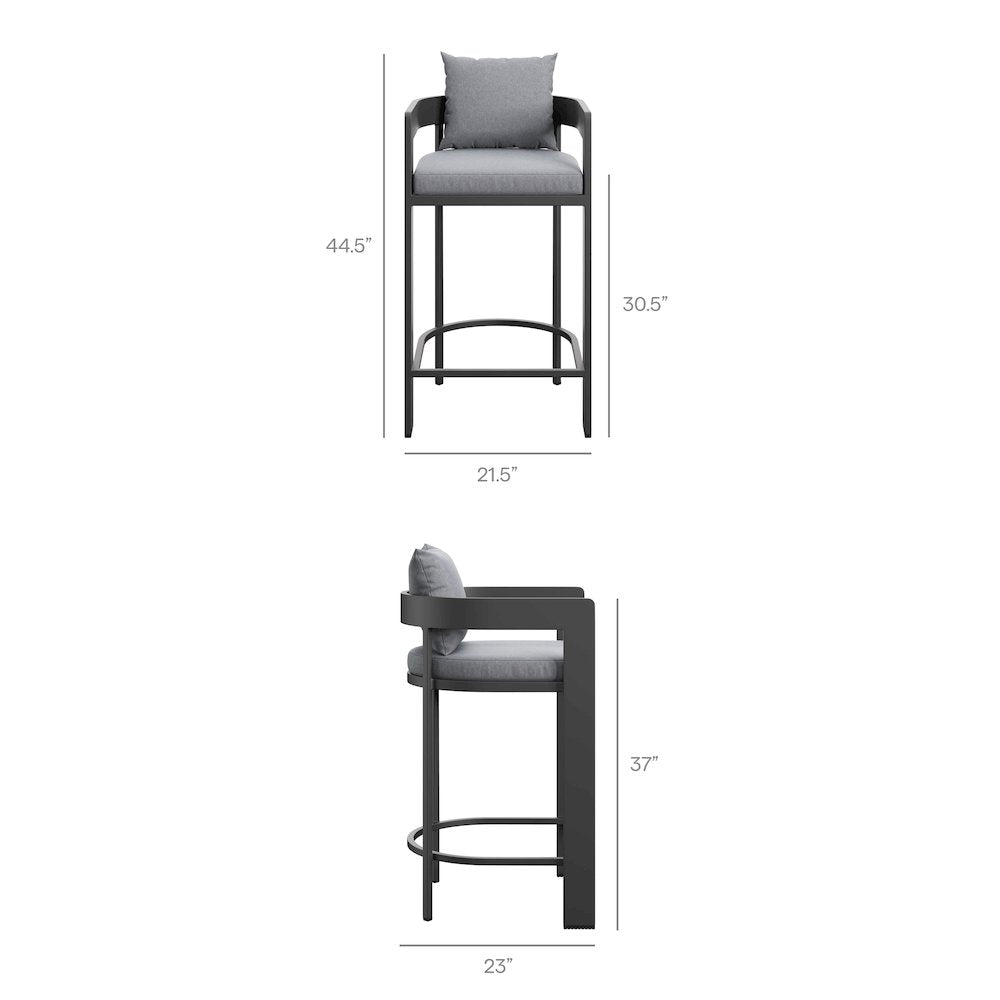 Tahoe Outdoor Patio Patio Aluminum Bar Chair