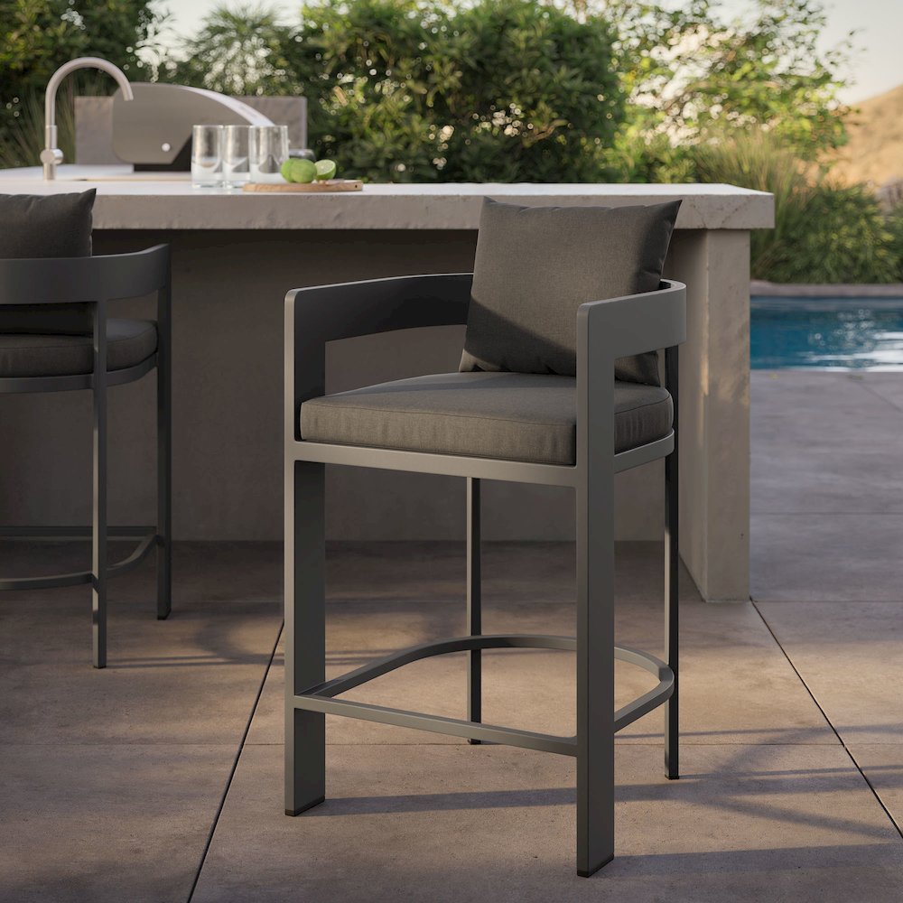 Tahoe Outdoor Patio Patio Aluminum Counter Stool
