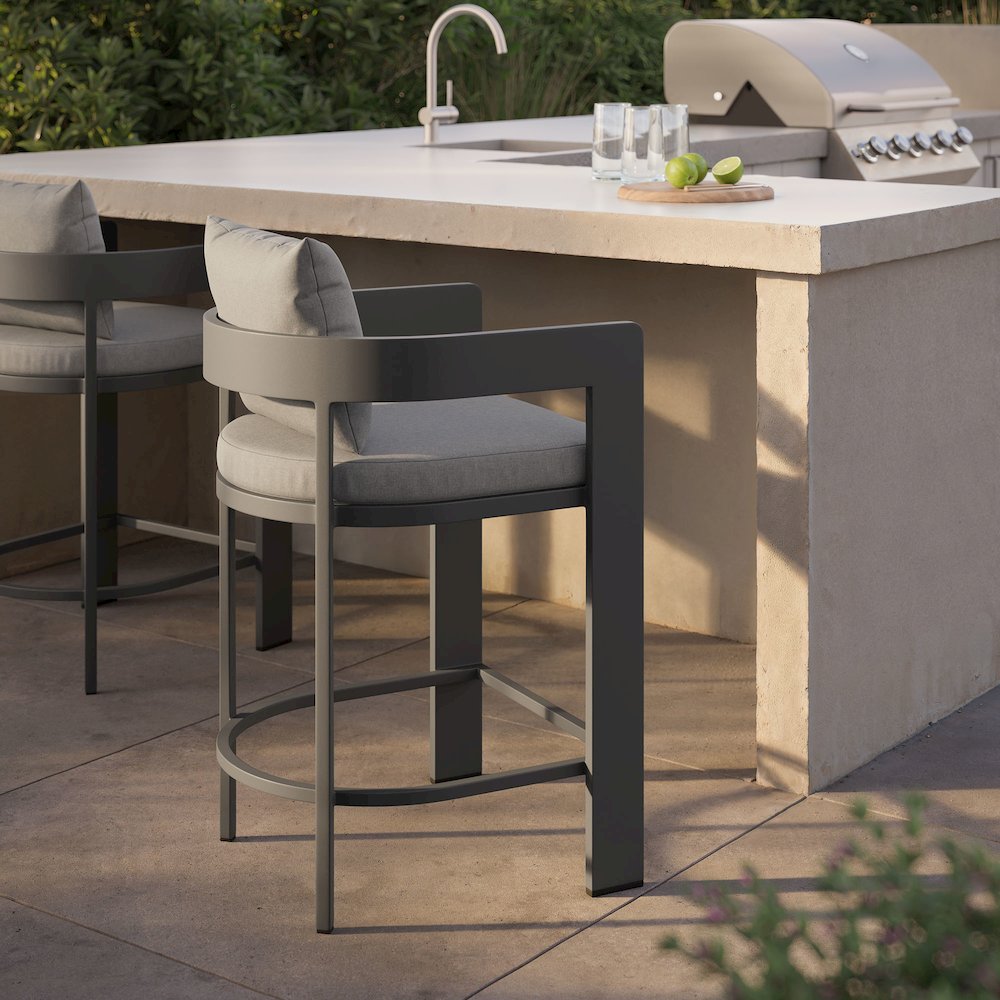 Tahoe Outdoor Patio Patio Aluminum Counter Stool