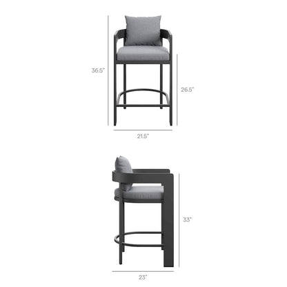 Tahoe Outdoor Patio Patio Aluminum Counter Stool