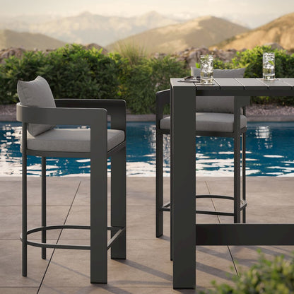 Tahoe 3-Piece Outdoor Patio Aluminum Bar Table Set