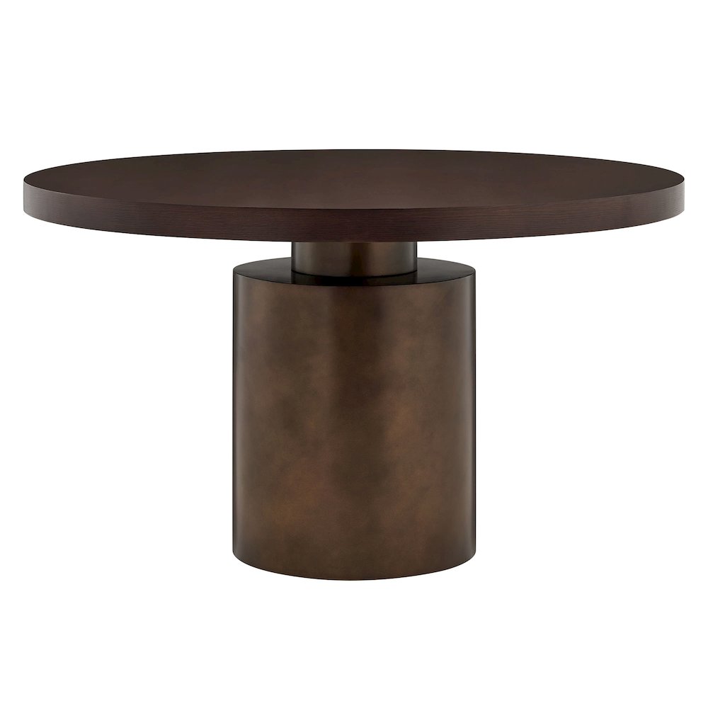 Annette 54 Inch Round Pedestal Base Dining Table