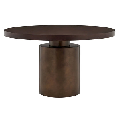 Annette 54 Inch Round Pedestal Base Dining Table