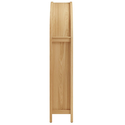 Calista 63 Inch Arched Storage Cabinet With Folding Desk