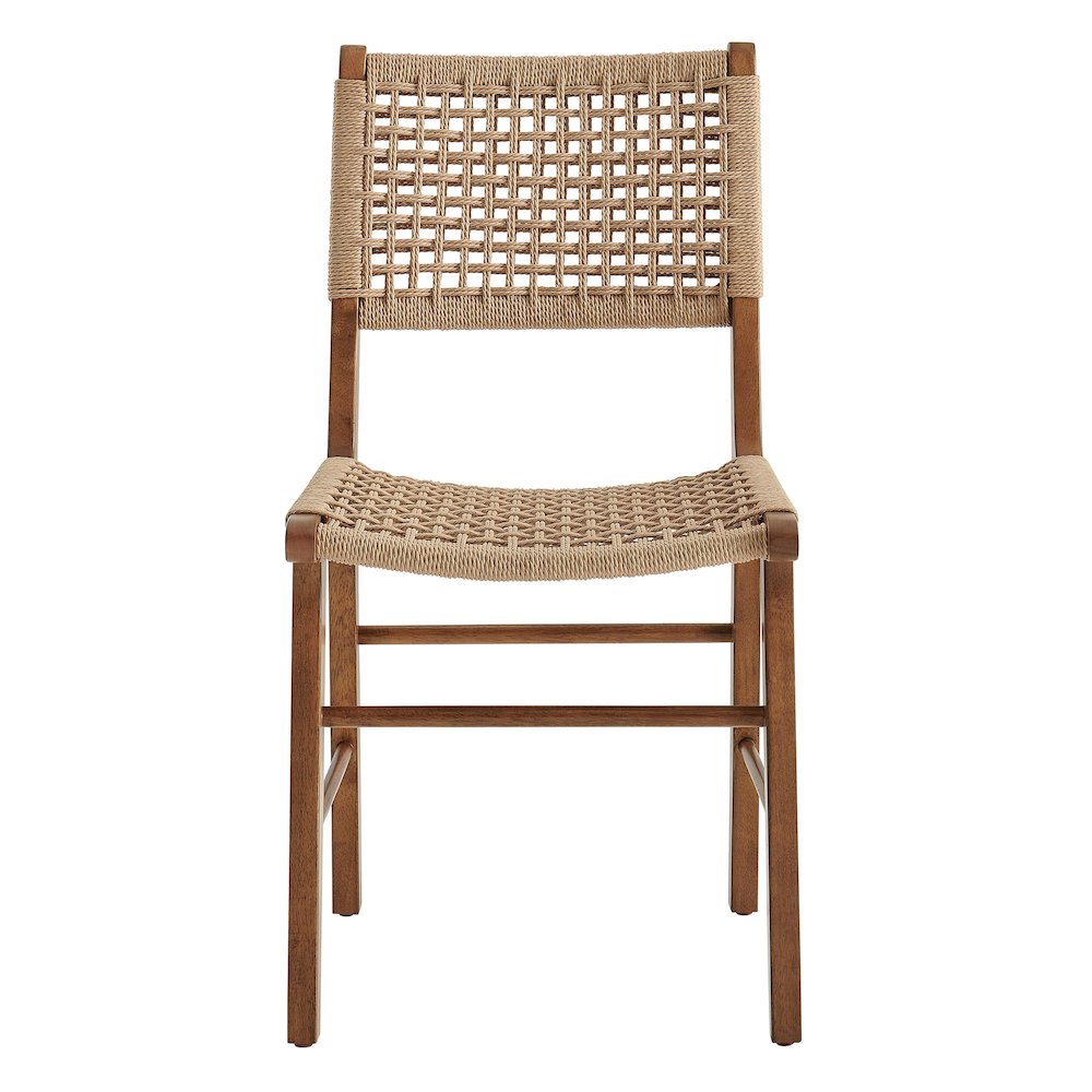 Tindra Woven Dining Chairs Set of 2 - Walnut