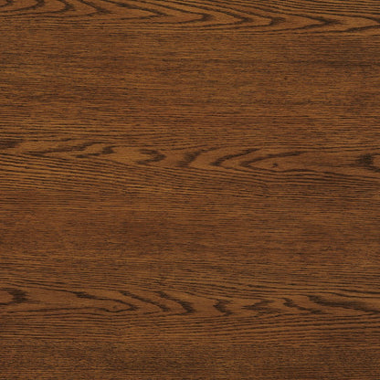 Renwick 47 Inch Oak Veneer Round Pedestal Dining Table - Walnut