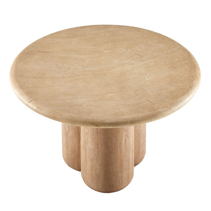 Tori 48 Inch Round Indoor and Outdoor Patio Dining Table