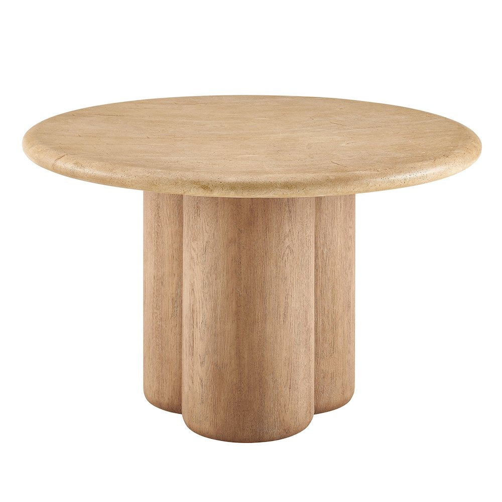 Tori 48 Inch Round Indoor and Outdoor Patio Dining Table