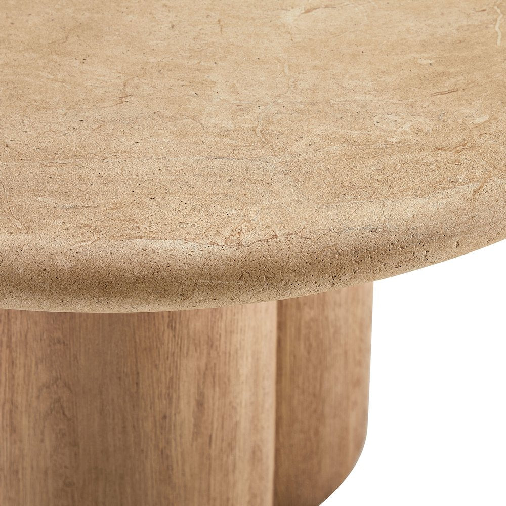 Tori 48 Inch Round Indoor and Outdoor Patio Dining Table