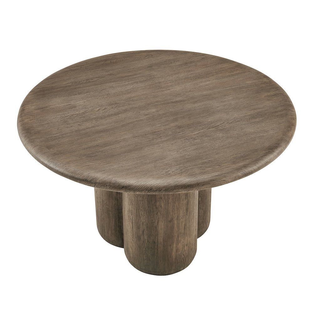 Tori 48 Inch Round Indoor and Outdoor Patio Dining Table