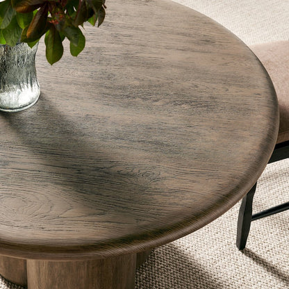 Tori 48 Inch Round Indoor and Outdoor Patio Dining Table