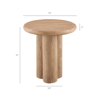 Tori 20 Inch Round Indoor and Outdoor Patio Side Table