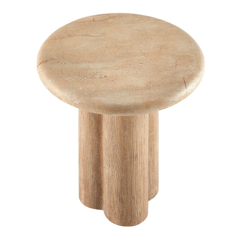 Tori 20 Inch Round Indoor and Outdoor Patio Side Table
