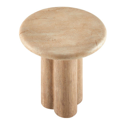 Tori 20 Inch Round Indoor and Outdoor Patio Side Table