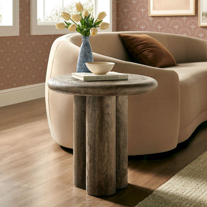 Tori 20 Inch Round Indoor and Outdoor Patio Side Table