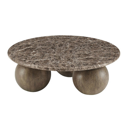 Pietra Indoor Outdoor Patio Round Coffee Table