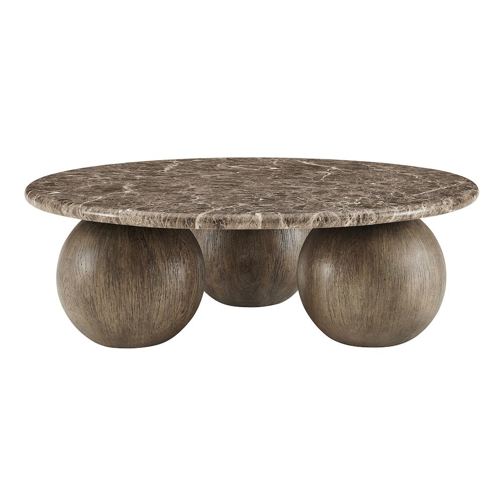 Pietra Indoor Outdoor Patio Round Coffee Table